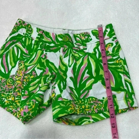 Lilly Pulitzer The Callahan Short Green Printed Size 000 - Picture 9 of 9